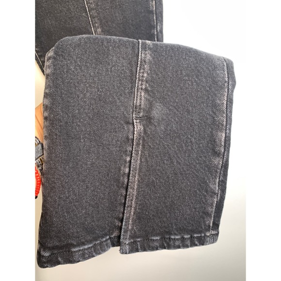 Frame‎ NWT Women's 26 Le Mini Boot Mid Rise Boot Cut Front Split Blacklake Jeans - Picture 4 of 9